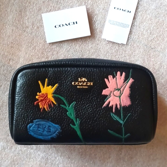 Coach Handbags - Coach X Jean Michel Basquiat Small Boxy Cosmetic Case - NWT